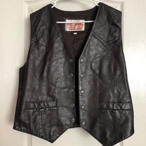100% genuine leather vest